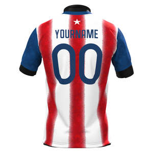 Camiseta de Fútbol Personalizada 2024 de Alta Calidad con Logotipo, Nombre y Número Impresos, Diseño del Club Nacional de Puerto Rico, Ropa Deportiva de Fútbol - Product Image 2