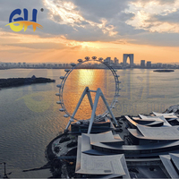 Grande Roue Géante de 128 Mètres de Haute Qualité par des Fabricants Chinois pour Équipement de Parc d'Attractions Extérieur