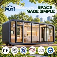 Cabane modulaire préfabriquée personnalisable de 20 pieds, style Apple, pour hôtels, complexes hôteliers et commerces haut de gamme