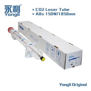Yongli 150w Max 180w 1850mm Dia. <span class=keywords><strong>Tube</strong></span> laser en verre de 80mm avec tête en métal II-VI lentille - Product Image 6