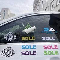 Haute adhésif Logo personnalisé résistant aux UV voiture transfert fenêtre décalcomanies Anime pare-brise décalcomanie autocollants