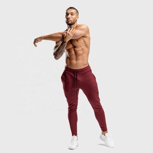 Pantalones de chándal para hombre de cintura alta para gimnasio, deporte informal, estilo de moda, tela antiarrugas para ropa de calle, lavado oscuro - Product Image 5