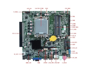 H610มาเธอร์บอร์ด LGA 1700 2 * dddr LVDS 1/2LAN Mini ITX Support core 12 13 14gen CPU พร้อม M.2 4K สำหรับพีซีมินิพีซี12Gen 13Gen 14Gen P - Product Image 1