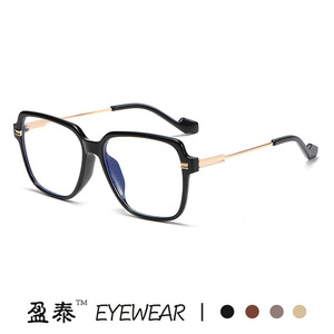 กรอบแว่นตาผู้หญิงทรงเหลี่ยม TR90 ป้องกันแสงสีฟ้า เลนส์ใส กรอบเต็ม แฟชั่น - Product Image 2