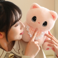 Oreiller géant en peluche Long Bear, écologique, en coton PP avec doublure en maille, anti-stress, adorable chaton à câliner, jouet en peluche