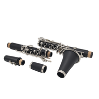 Manufacturer Supplier 2026 New Custom Black Silver Clarinet Woodwind Instrument Clarinet with Luggage