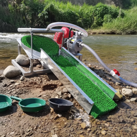 Mini-machine portable de traitement de l'or pour la récupération des fines particules d'or alluvionnaire de rivière, avec bac de lavage et moteur PLC haute performance
