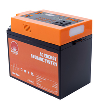 Unidad Inversora AGM de 12V 55Ah, Sistema de Alimentación Ininterrumpida (UPS) para el Hogar y Exteriores, Libre de Mantenimiento