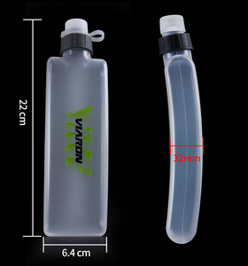 Bolsa de Cintura Deportiva Portátil Ecológica de PP de 400 ml, Botella de Agua con Bolsillo Circular Plano para Gimnasio, Bolso Tipo Popsicle para Deportes - Product Image 2