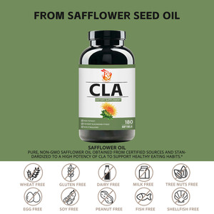 Precio al por mayor: Cápsulas blandas de CLA 1300MG con aceite de semilla de cártamo que apoyan el rendimiento en el ejercicio y el desarrollo muscular con cápsulas blandas limpias - Product Image 6
