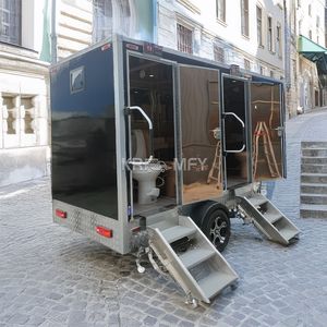2025 professionnel la dernière conception salle de bain extérieure remorque haute Standard chasse Portable toilettes publiques toilette Mobile P - Product Image 2