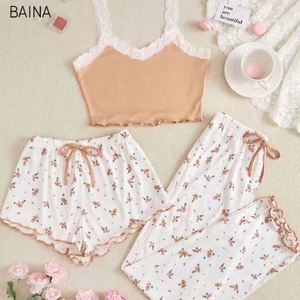 Ensemble de pyjama en dentelle douce et soyeuse, lingerie sexy, vêtements de nuit pour femmes, 2026 - Product Image 5