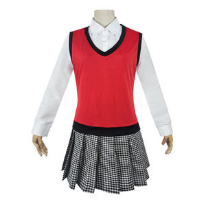 Costume de cosplay Star's Edge Kakegurui Ikushima Makoto, gilet rouge, uniforme scolaire, tenue d'anime JK - Product Image 1