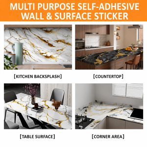 Papel Adhesivo <span class=keywords><strong>de</strong></span> Mármol CHOOWIN, Papel Tapiz Autoadhesivo, Vinilo Impermeable y Resistente al Aceite <span class=keywords><strong>para</strong></span> Cubrir <span class=keywords><strong>Encimeras</strong></span> <span class=keywords><strong>de</strong></span> <span class=keywords><strong>Cocina</strong></span> - Product Image 3