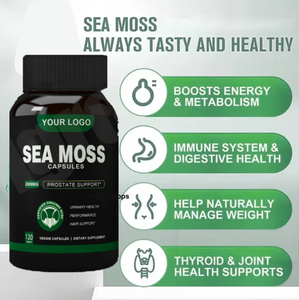 Capsules de mousse de mer naturelle Ausreson Pilules de marque privée SeaMoss Raw Wildcrafted organique Capsule de mousse de mer - Product Image 2