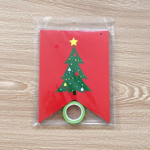 Guirlande de Noël transfrontalière décorative flocon de neige, bannière JOYEUX NOËL, <span class=keywords><strong>drapeau</strong></span> queue de pie - Product Image 5