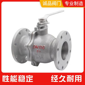 วาล์วบอลวาล์วเหล็กหล่อแบบแมนนวล25C Q41F-16C วาล์วหน้าแปลนทนทานสำหรับน้ำและแก๊ส - Product Image 5