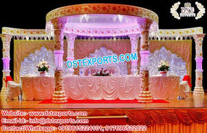 Cristal mariposa boda Mandap lujo elegante decoración moderna portátil boda Mandap de Malasia cristal fibra Mandap - Product Image 3