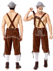 Ensemble de 3 pièces pour homme, Costume modèle oktoberaken <span class=keywords><strong>Lederhosen</strong></span>, Costume modèle bvmien, octoberaken allemand au Festival bière Cosplay, fête d'halloween - Product Image 4