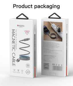 Yesido 1 미터 최대 480Mbps 데이터 전송 자기 저장 데이터 케이블 CA174 와 IP에 12W 고속 충전 <span class=keywords><strong>USB</strong></span> - Product Image 6