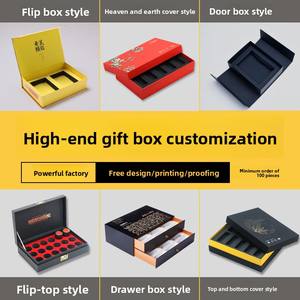 Caja de regalo personalizada, caja de embalaje exterior para productos, caja de regalo personalizada para té y pastel de luna, impresión de caja de color. - Product Image 2