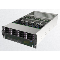 4U-10GPU Server 2x Socket Storage Bays 4U Rack Heat-Swap Electronics 750w Power Xeon HDD SSD 16/32/64GB Computer Cases Towers