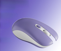 Mouse Multi-Warna Dual-Mode Baru, Laris Manis di Pasar Internasional, Mouse Nirkabel BT Isi Ulang, untuk Laptop, Kantor, Gaming, Senyap, 6-Tombol, 10m