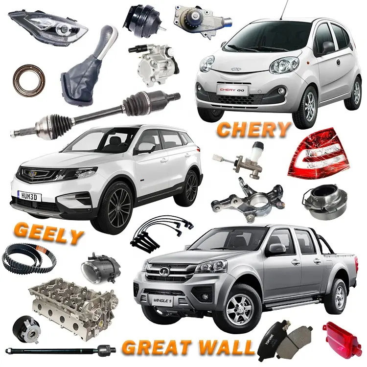 Çin araba markaları en iyi OEM üreticileri 0ther oto yedek parçaları için Chery Geely büyük duvar Haval Isuzu MG