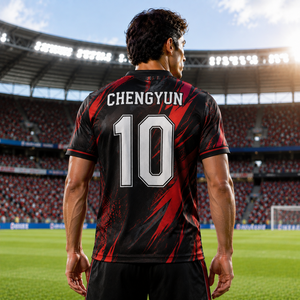 <span class=keywords><strong>Maillot</strong></span> <span class=keywords><strong>de</strong></span> football <span class=keywords><strong>personnalisé</strong></span> à rayures modernes avec sublimation à l'encre italienne pour les équipes d'entreprise - Product Image 3