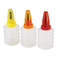 Bouteille à presser en plastique pour la décoration de gâteaux, crème fouettée, argile crémeuse, glaçage, glaçage