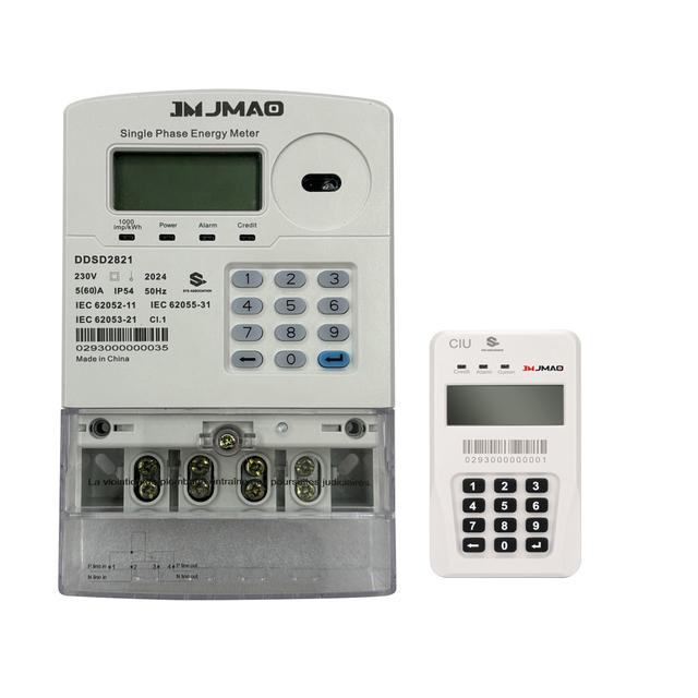 JM Split Type LORA STS Single Phase Prepaid Electricity Meter Detachable LCD Display ISO9001 Certified for African Slum Ghana