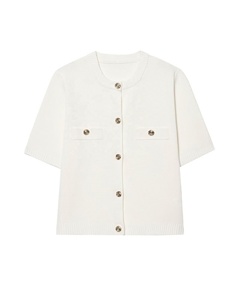 Chaqueta de Punto de Manga Corta para <span class=keywords><strong>Mujer</strong></span>, Nueva Colección de Primavera, Simple y Moderna - Product Image 3