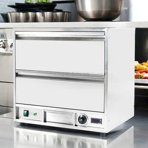 CE 1 2 3 Tiroirs chauffants pour aliments commerciaux GN 1/1 150L Argent Électrique Intelligent Contrôle numérique de la température Économie d'énergie - Product Image 2