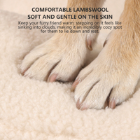 Coussin orthopédique pour animaux de compagnie en tissu Oxford doublé polaire, lavable, pour grands chiens et chats