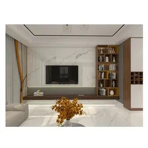 White vein marble big size 90x180cm carrara white procelain tiles for wall