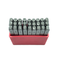 Jeu de poinçons à lettres en acier de 3 mm (1/8 pouce) A-Z, 27 pièces, Cr-V 6150 HRC 58-62, fabricant OEM, ensemble complet OEM/ODM, Taïwan
