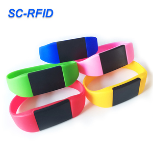 Không thấm nước Silicone dây đeo cổ tay thông minh RFID NFC Vòng đeo tay với chip trả tiền cho các khách sạn thể thao sự kiện tần số 13.56MHz 125Khz - Product Image 6