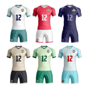 Benutzer definierte Retro Unisex Fußball Trikots/Shirts Hochwertige Polyester Baumwolle Classic Top Style Team Name Logo OEM Service verfügbar - Product Image 5