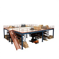 HONGXIN Étagère de mezzanine en acier robuste sans boulons, réglable, en acier laminé à froid, avec revêtement en poudre, protection contre la corrosion, personnalisable