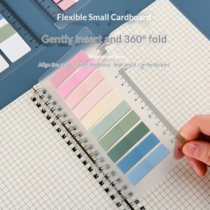 Onglets adhésifs semi-transparents réutilisables en PET Morandi, style minimaliste, pour indexation de feuilles détachées - Product Image 5