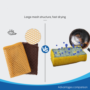 Paño de limpieza de rejilla cuadrada de microfibra vintage ecológico al <span class=keywords><strong>por</strong></span> <span class=keywords><strong>mayor</strong></span>, trapo de cocina seco, paños para el hogar para lavar platos para vidrio - Product Image 3