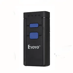 Eyoyo迷你条形码扫描仪无线蓝牙2.4G双线无线1D 2D条形码扫描仪，带16m存储