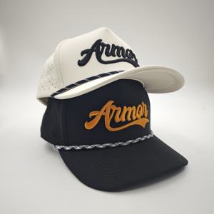 Water Resistant Custom 5 Panel Polyester Leopard Dot Sporty Embroidery Laser Cut Perforated Curved Bill Snapback Sports <b>Caps</b> - Product Image 1