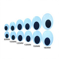 Vente en gros de gros yeux mobiles en PVC pour poupées en peluche kawaii, yeux ronds 3D géants pour la fabrication artisanale DIY