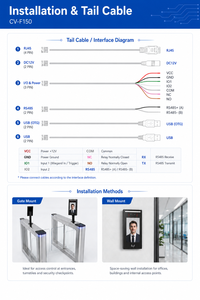Terminal de Control de Acceso y Asistencia con Reconocimiento Facial, Red TCP, SDK, API, OEM, Personalizable, 7 Pulgadas, NFC, Código QR, Huella Dactilar - Product Image 4