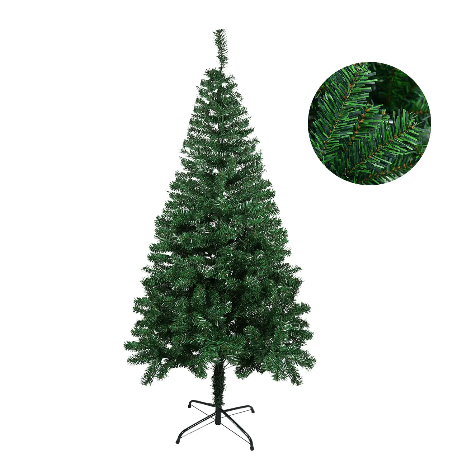 2.4M Christmas Tree Artificial Decoration Full Tree with Solid Metal Stand for Home Party