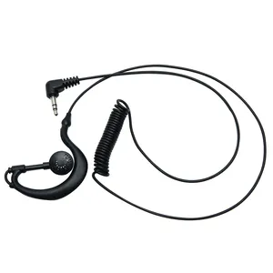 ABBREE Walkie Talkie Earpiece, 1Pin 3.5 Mm Jack Universal Headset Mic untuk Baofeng Yaesu Radio KMC-45 KMC-25 Radio Dua Arah