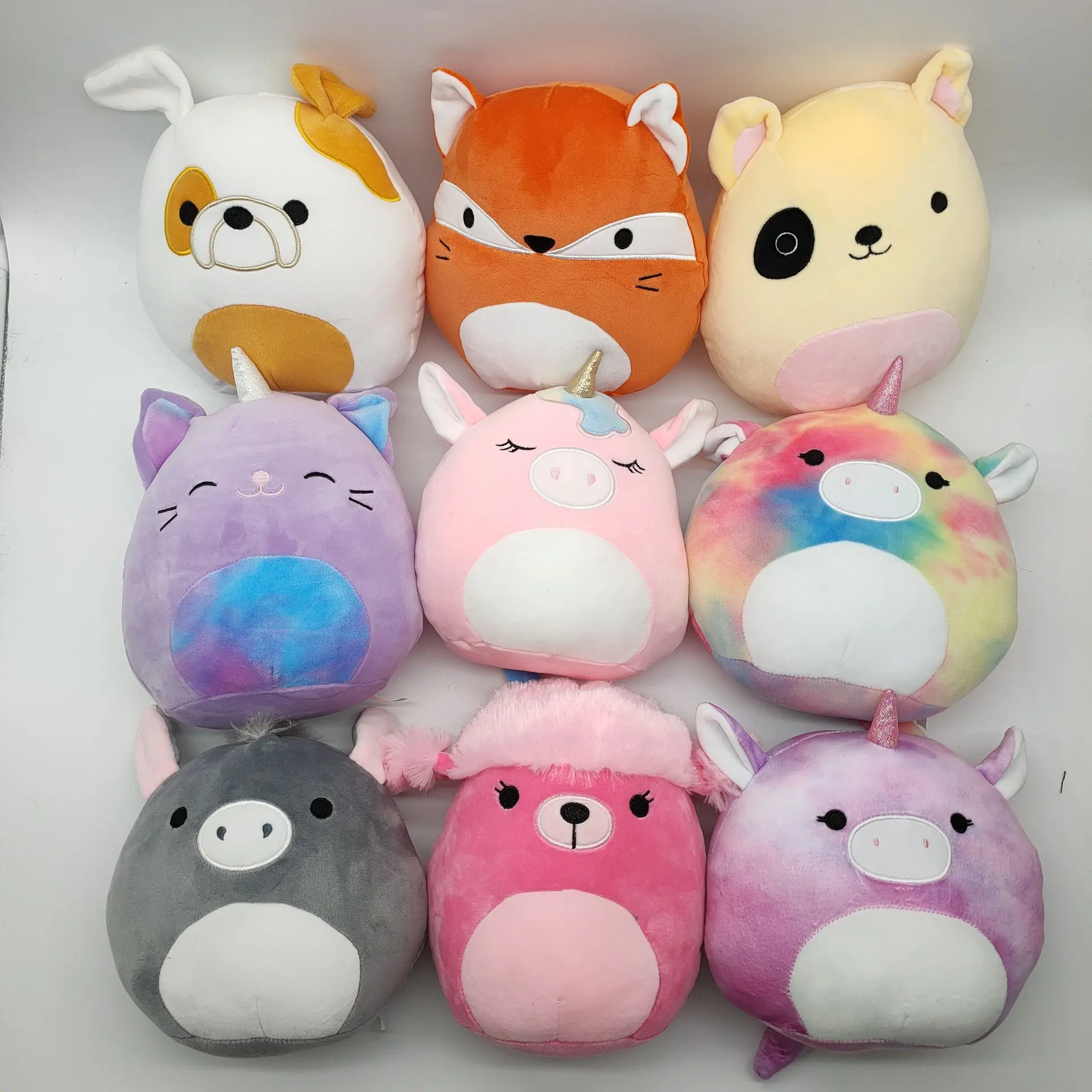 Squish squishy mallow mellow Plushie Panda axolotl Cow Bunny Dragon Unicorn strawberry frog bee avocado Pillow stuffed plush toy