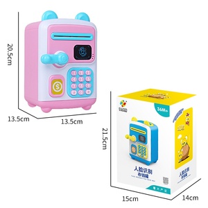 Hucha Automática para Niños, <span class=keywords><strong>Caja</strong></span> <span class=keywords><strong>de</strong></span> Dinero <span class=keywords><strong>de</strong></span> Plástico con Reconocimiento Facial, Desbloqueo por Huella Dactilar y Contraseña para Edades <span class=keywords><strong>de</strong></span> 5 a 7 Años - Product Image 5