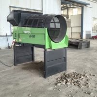 Machine de criblage à tambour rotatif pour le sable, la terre et le compost, avec stock OEM disponible